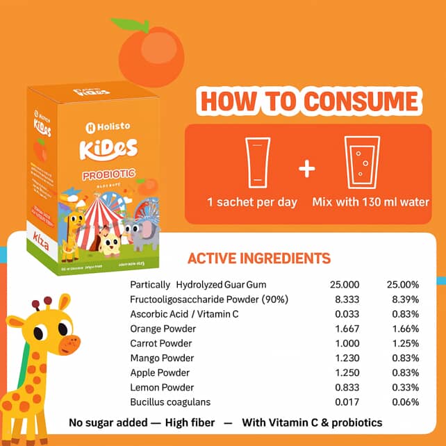 HOLISTA KiDeS - Orange Flavor + VITAMIN C